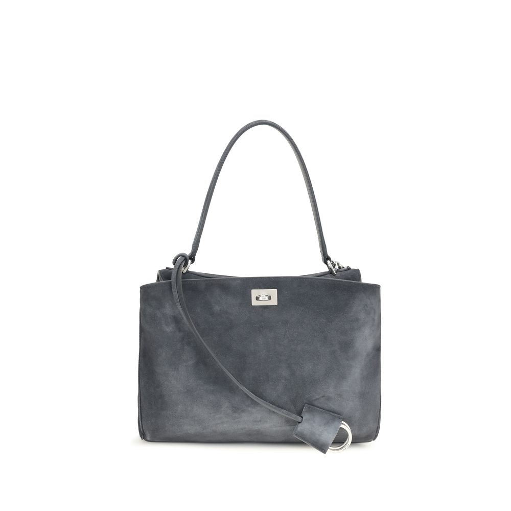 Balenciaga Gray Calf Leather Shoulder Bag