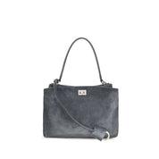 Balenciaga Gray Calf Leather Shoulder Bag