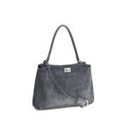 Balenciaga Gray Calf Leather Shoulder Bag