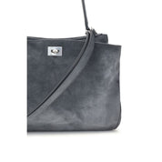 Balenciaga Gray Calf Leather Shoulder Bag