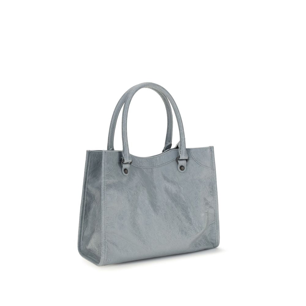 Balenciaga Blue Arena Lambskin Shoulder Bag