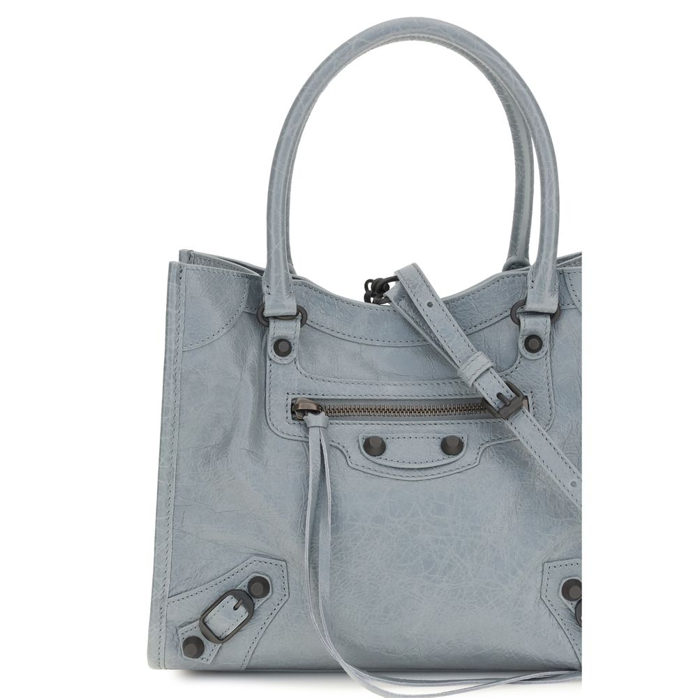 Balenciaga Blue Arena Lambskin Shoulder Bag