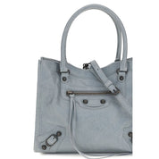 Balenciaga Blue Arena Lambskin Shoulder Bag
