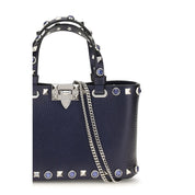 Valentino Garavani Black Calf Leather Mini Handbag