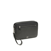 Valentino Garavani Black Calf Leather Wallet