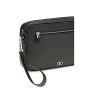 Valentino Garavani Black Calf Leather Wallet