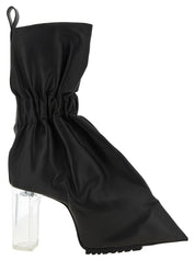 Rick Owens Black Calfskin Ankle Boots