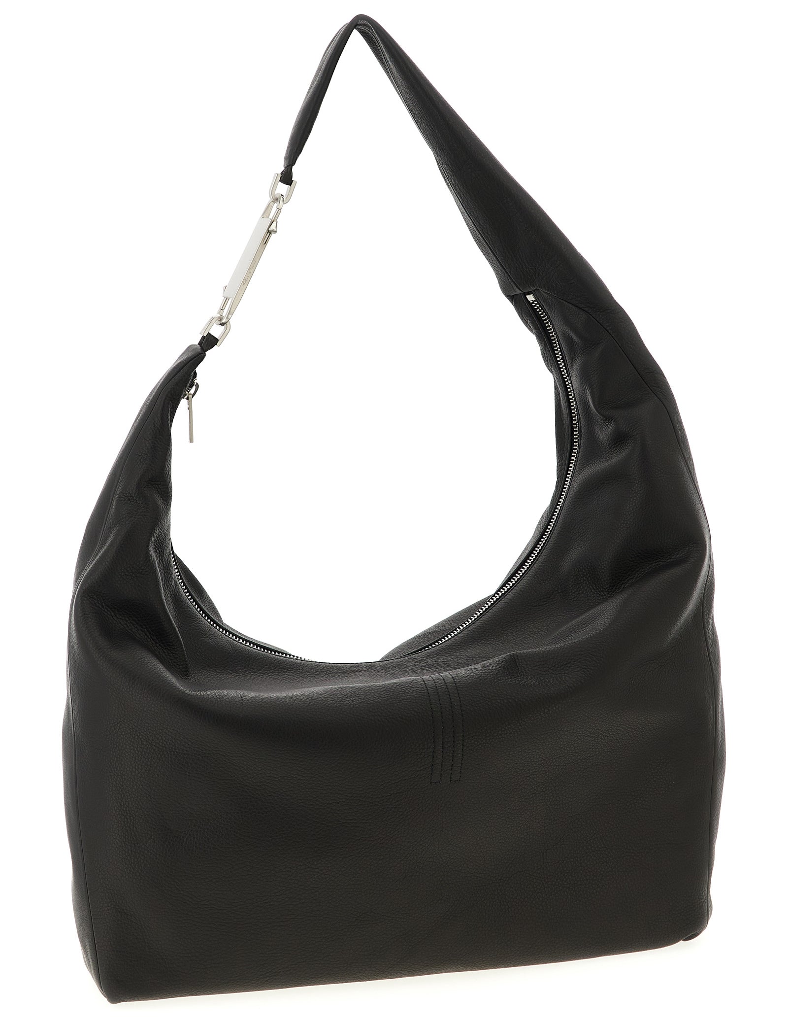 Rick Owens Black Calfskin Shoulder Bag