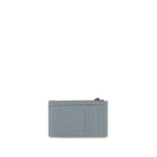Balenciaga Blue Lambskin Long Card Holder