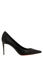 Christian Louboutin Black Nappa Leather High-Heel Pumps