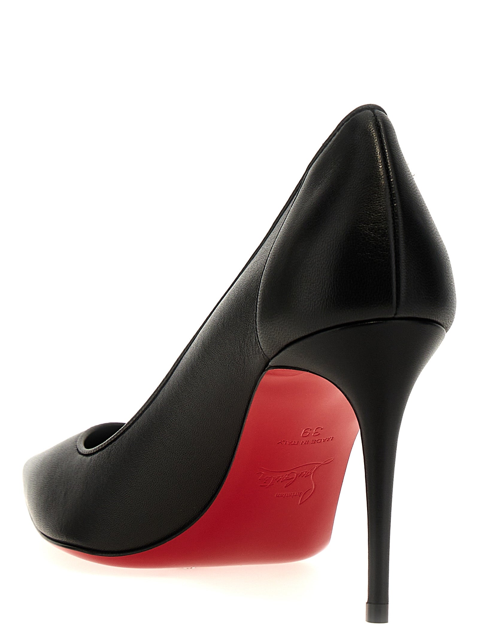 Christian Louboutin Black Nappa Leather High-Heel Pumps