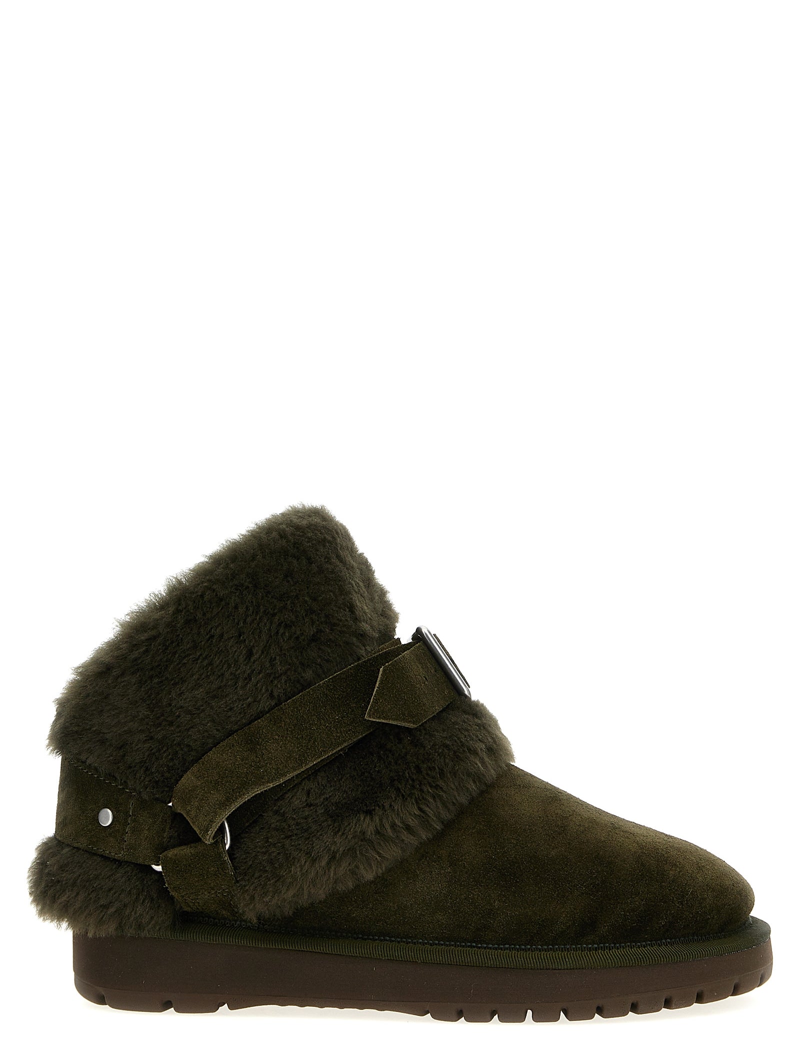 Burberry Green Suede Ankle Boots