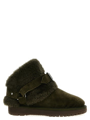 Burberry Green Suede Ankle Boots