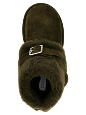 Burberry Green Suede Ankle Boots