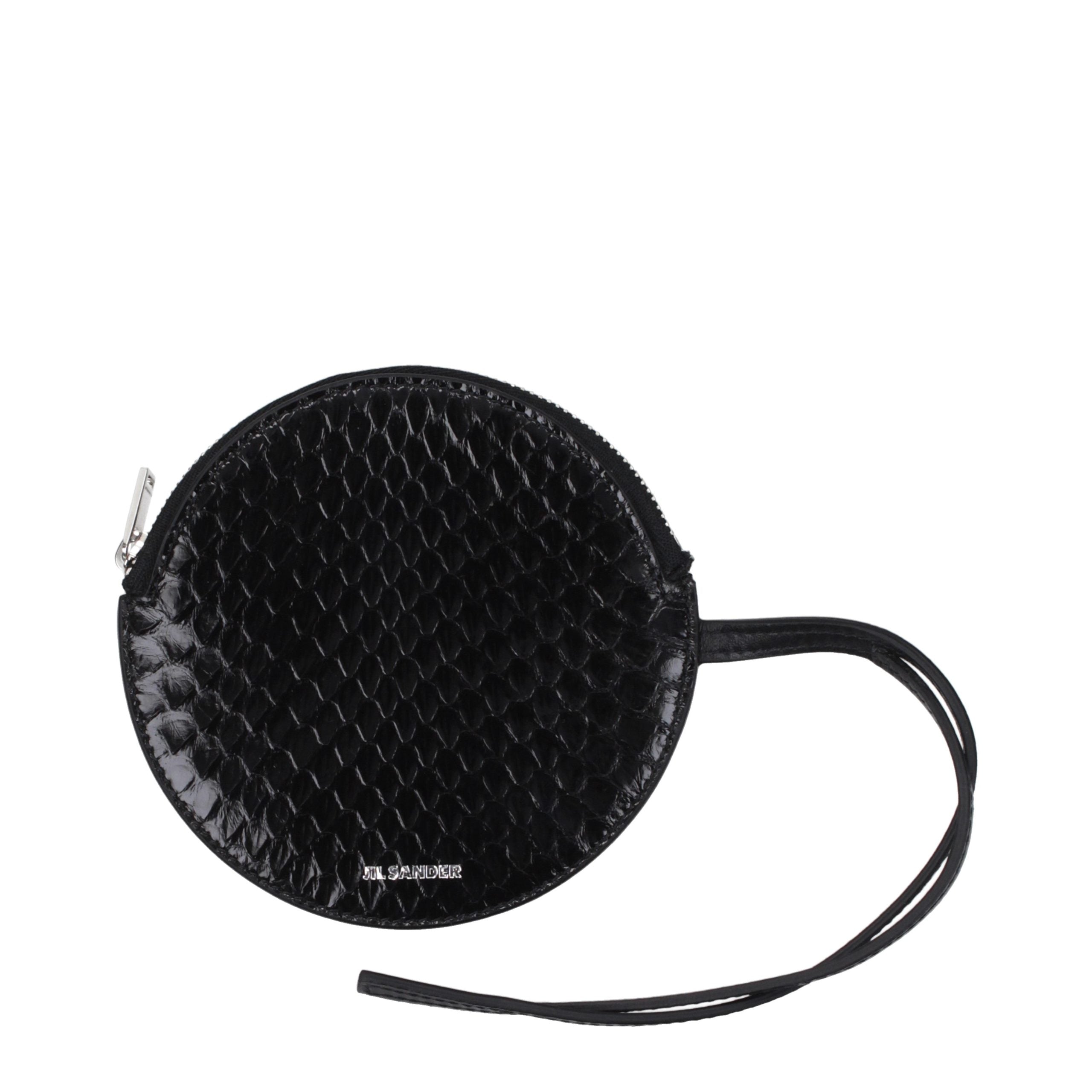 Jil Sander Black Leather Coin Purse