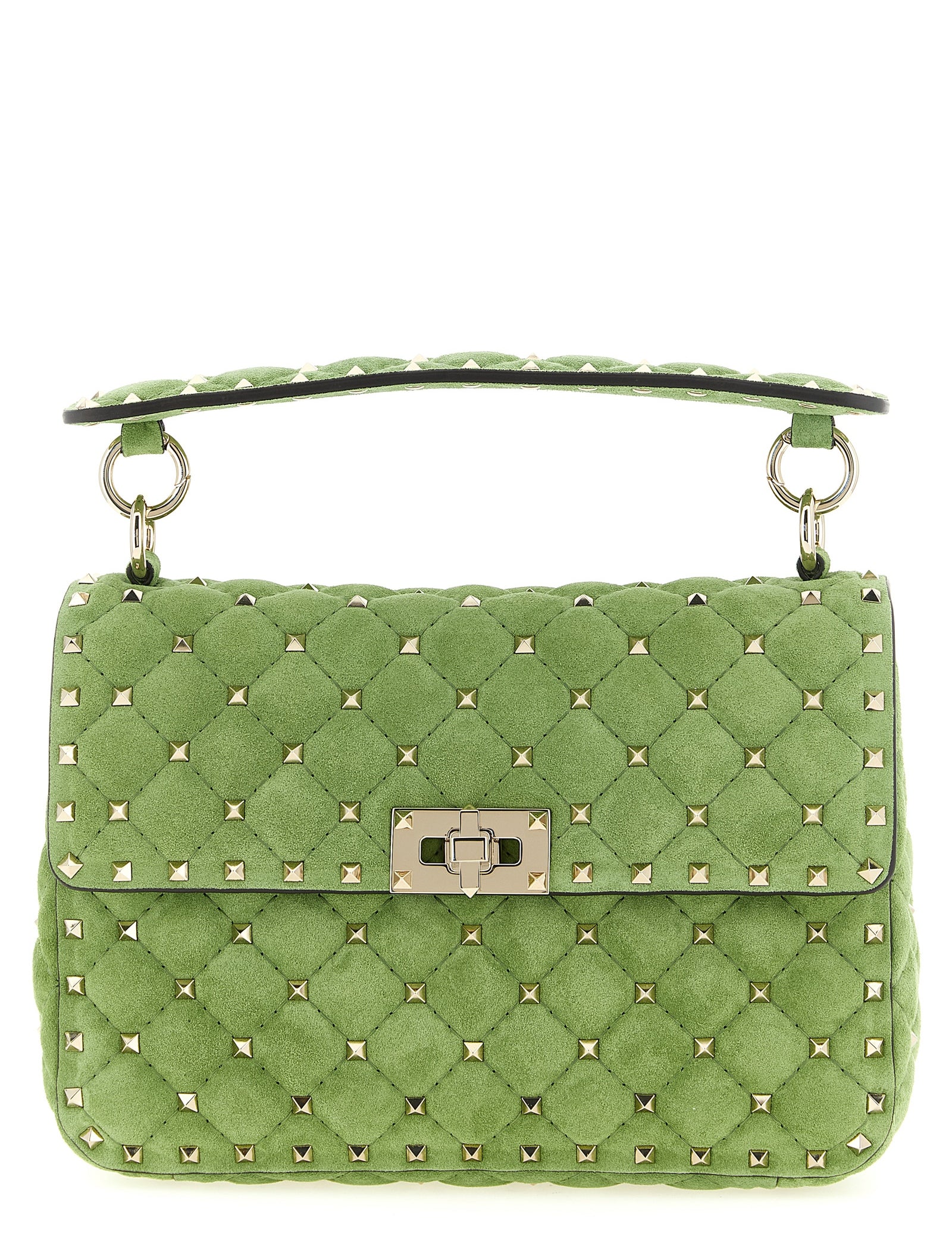 Valentino Garavani Green Calfskin Shoulder Bag