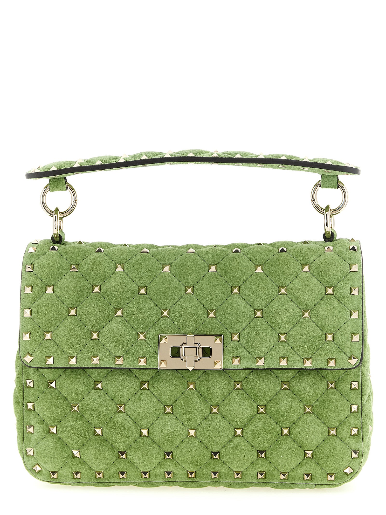 Valentino Garavani Green Calfskin Shoulder Bag