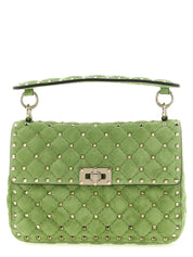 Valentino Garavani Green Calfskin Shoulder Bag