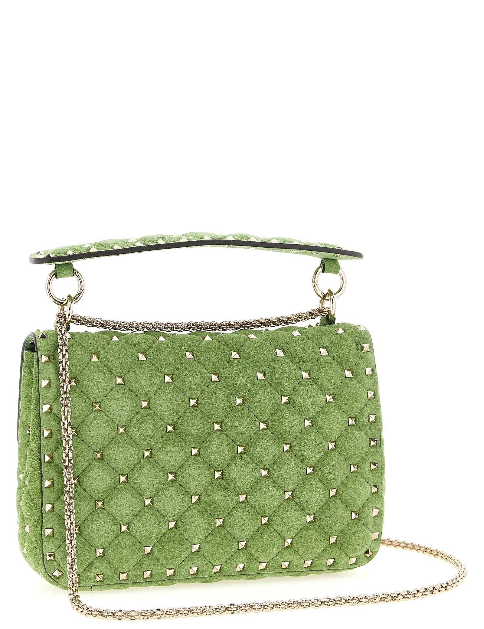 Valentino Garavani Green Calfskin Shoulder Bag