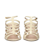 Tom Ford Beige Leather Stiletto Heel Sandals