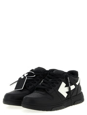 Off-White White/Black Recycled Polyester Low Top Sneakers