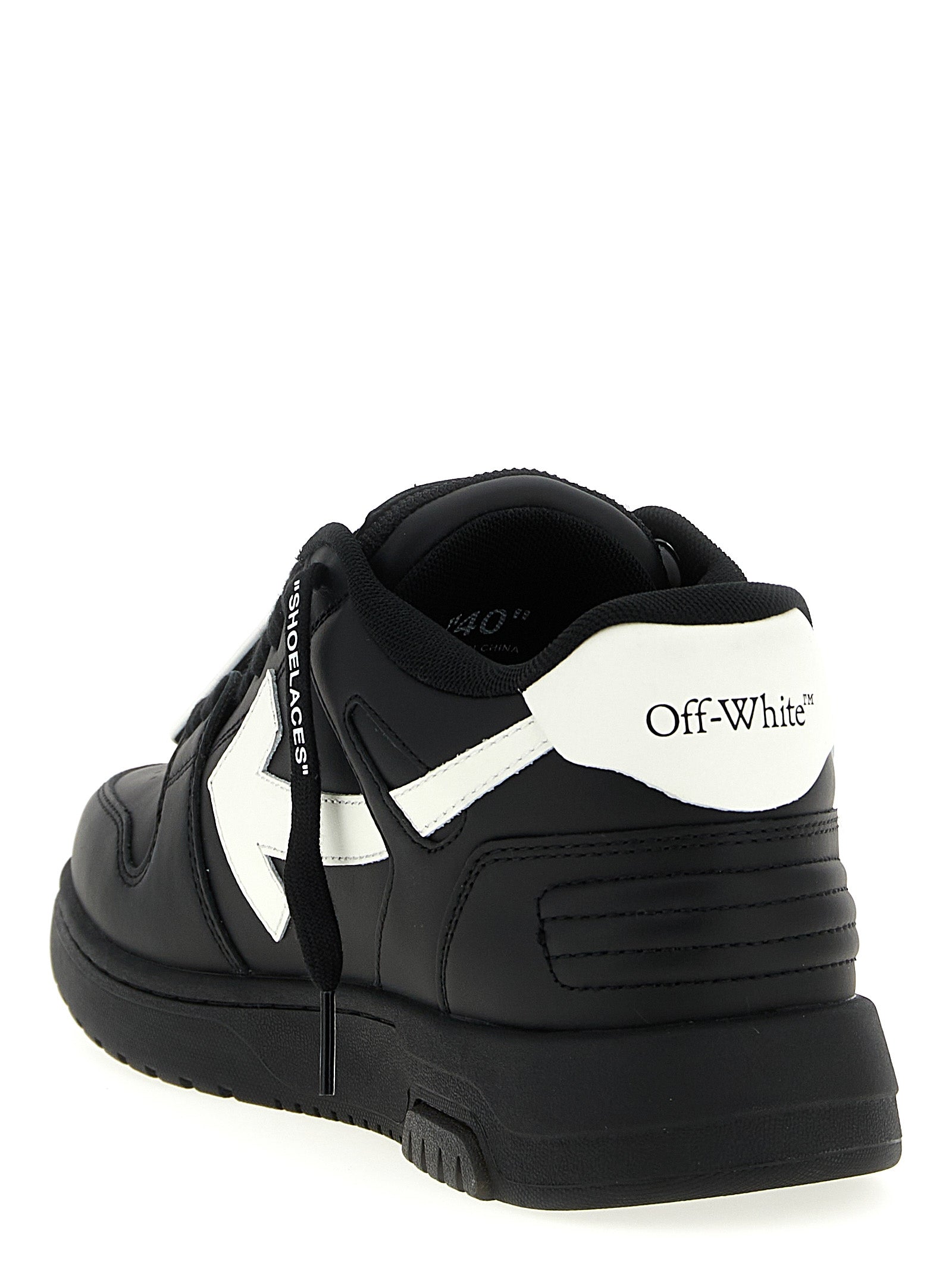 Off-White White/Black Recycled Polyester Low Top Sneakers