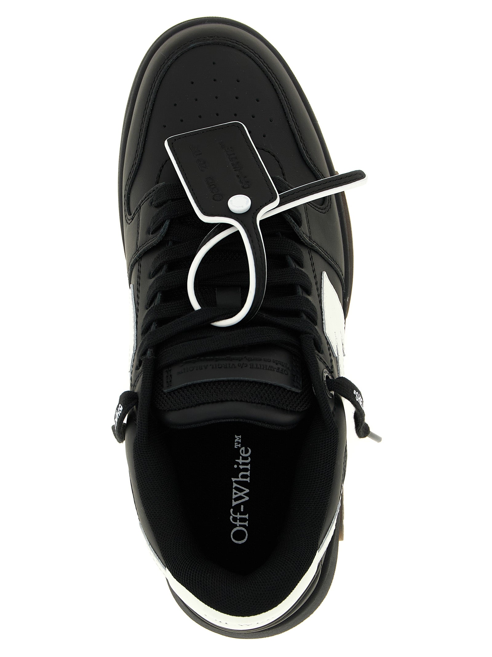 Off-White White/Black Recycled Polyester Low Top Sneakers