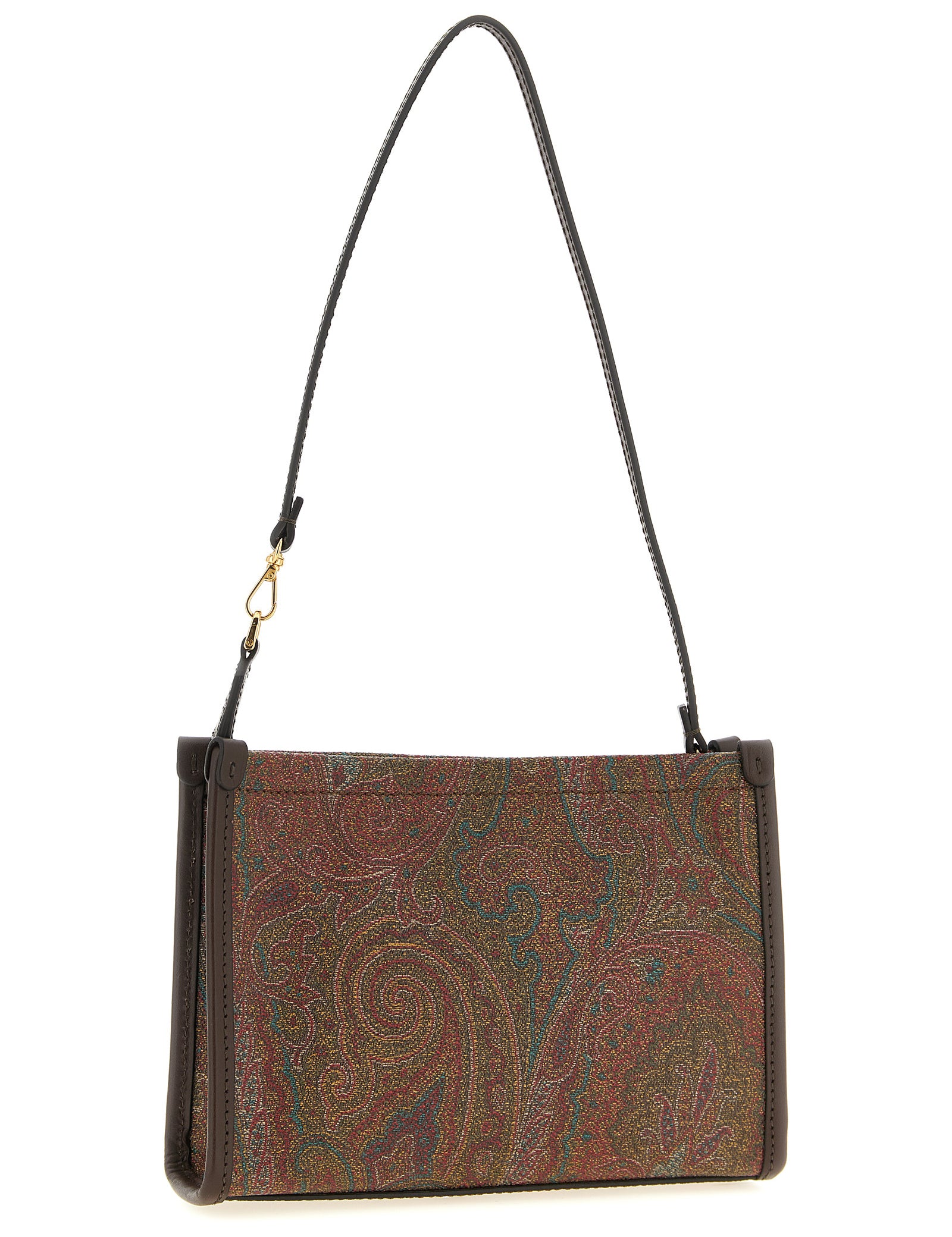 Etro Multicolor Cotton Paisley Jacquard Clutch Bag