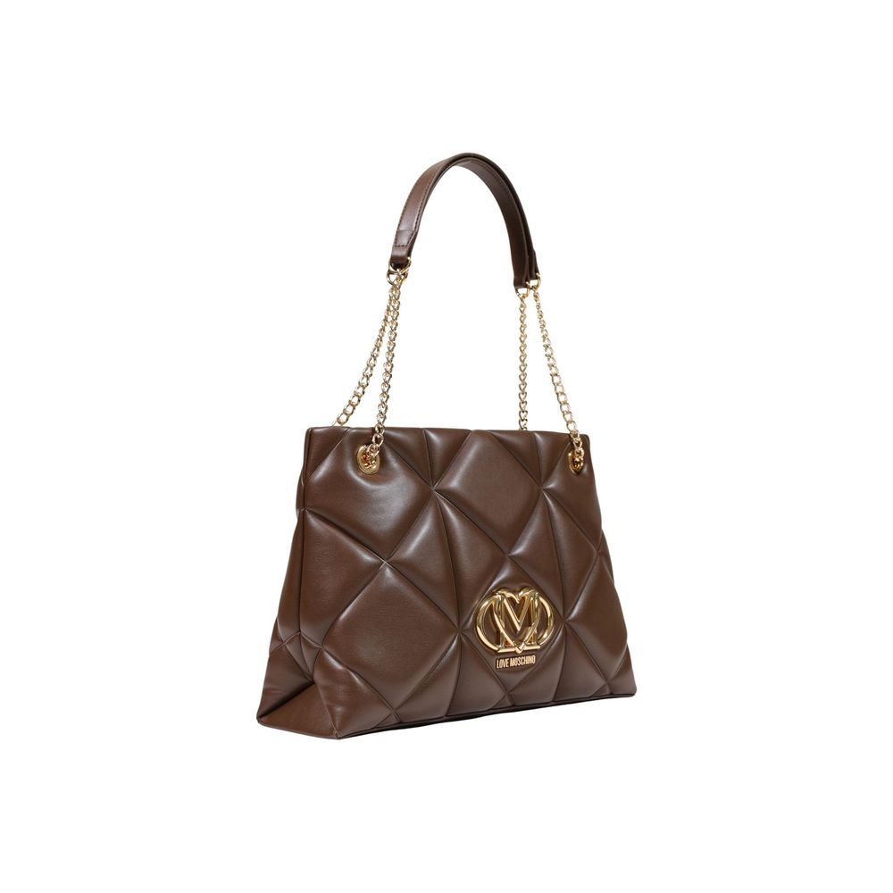 Love Moschino Brown Polyurethane Handbag
