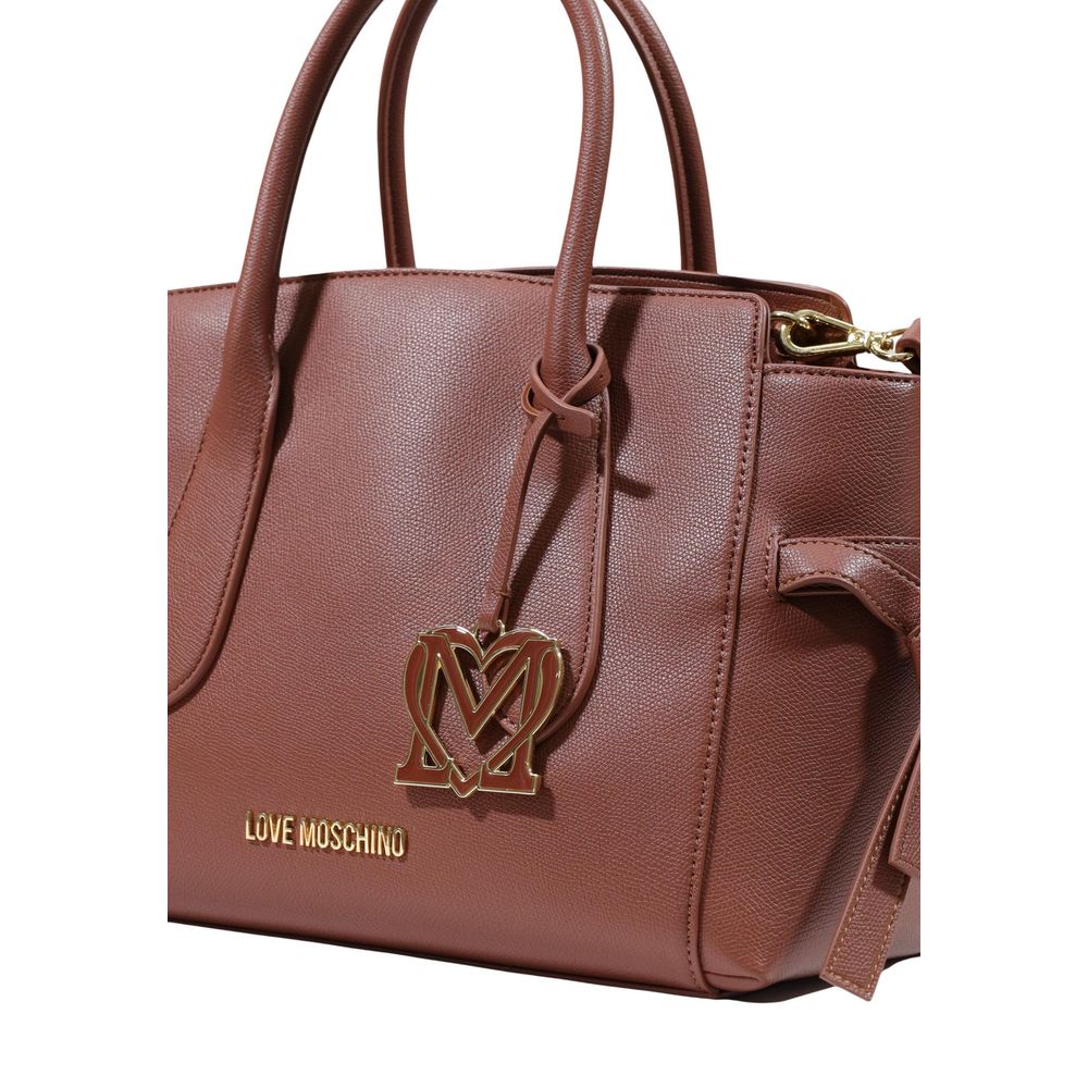 Love Moschino Brown Polyurethane Handbag