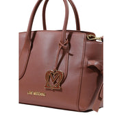 Love Moschino Brown Polyurethane Handbag