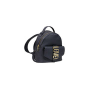Love Moschino Black Polyurethane Backpack