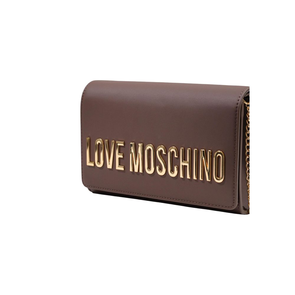 Love Moschino Brown Polyurethane Handbag