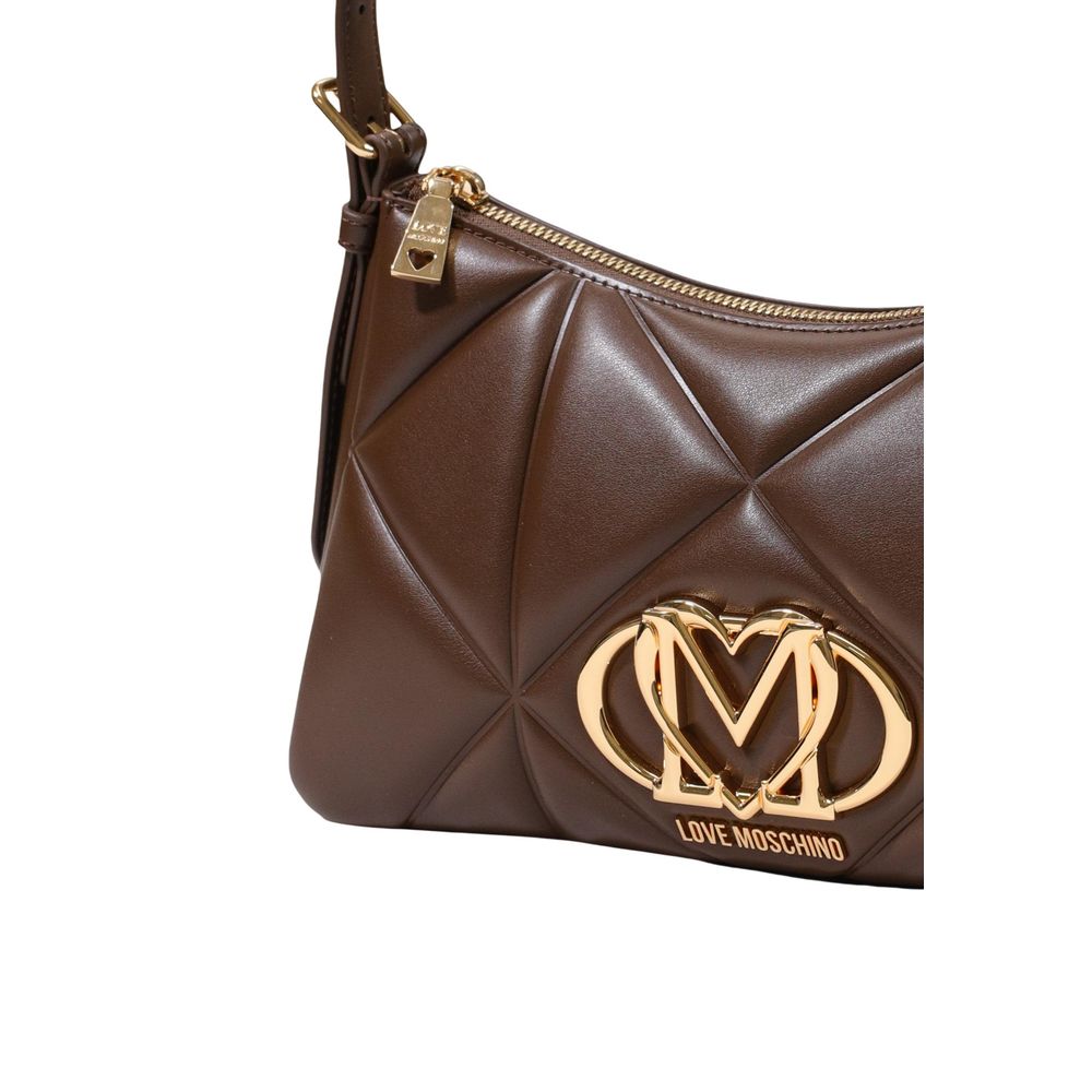 Love Moschino Brown Polyurethane Handbag