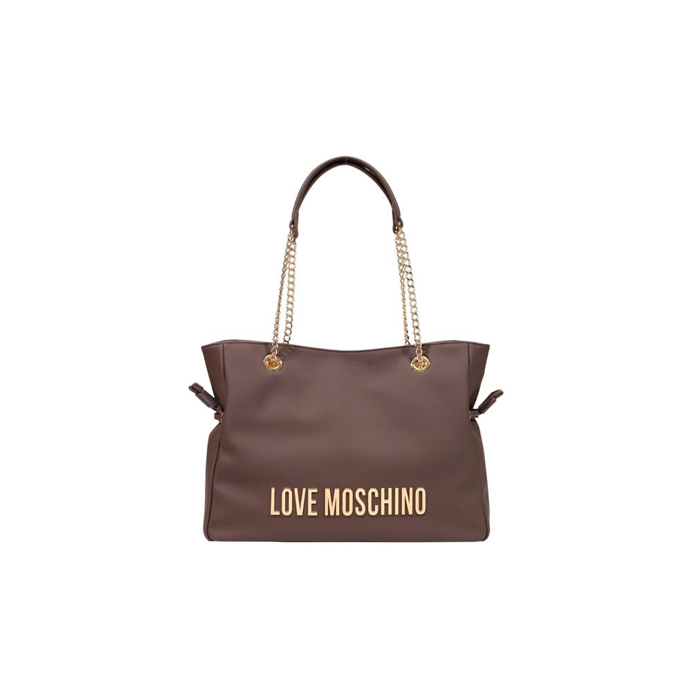 Love Moschino Brown Polyurethane Handbag