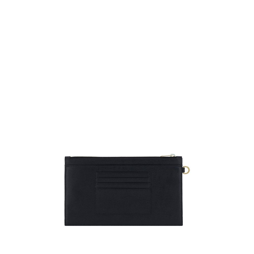 Saint Laurent Black Calf Leather Clutch