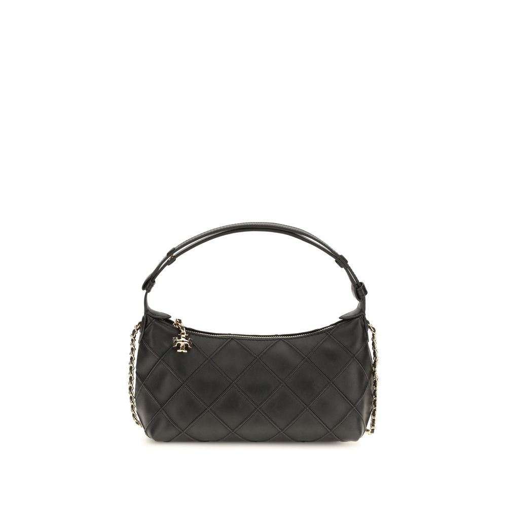 Tory Burch Black Calf Leather Clutch