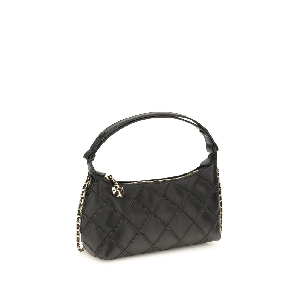 Tory Burch Black Calf Leather Clutch