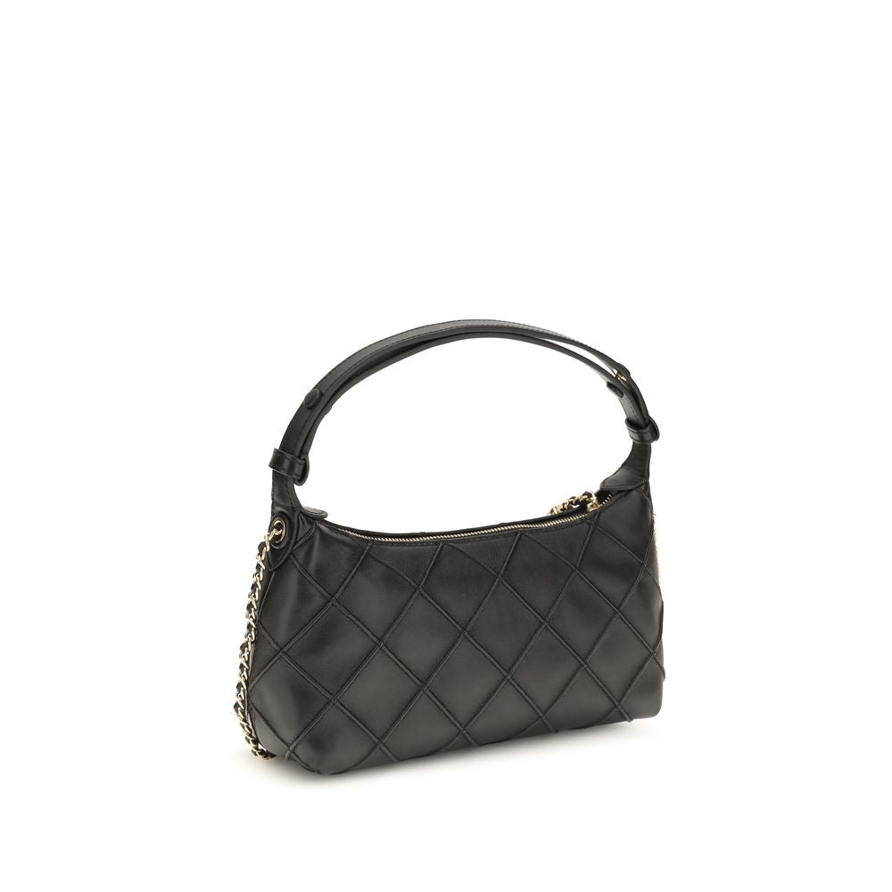 Tory Burch Black Calf Leather Clutch
