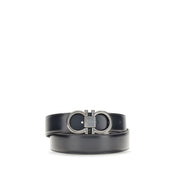 Ferragamo Blue Calf Leather Regular Belt