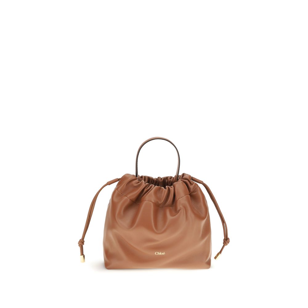 Chloé Brown Lambskin Nappa Shoulder Bag