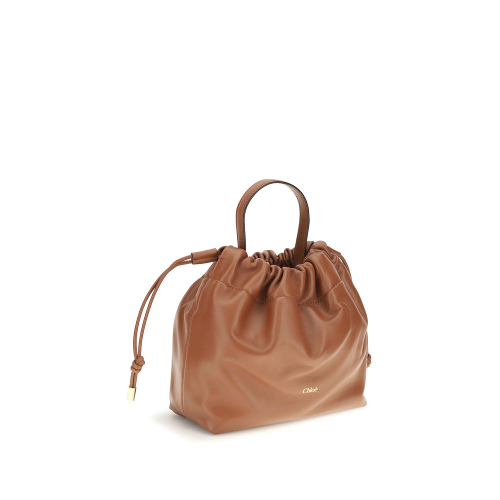 Chloé Brown Lambskin Nappa Shoulder Bag