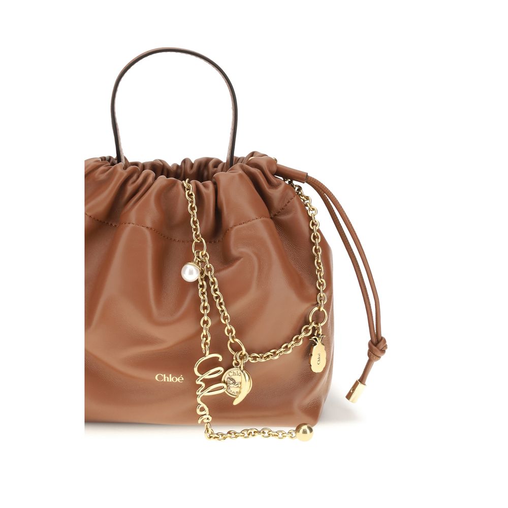 Chloé Brown Lambskin Nappa Shoulder Bag