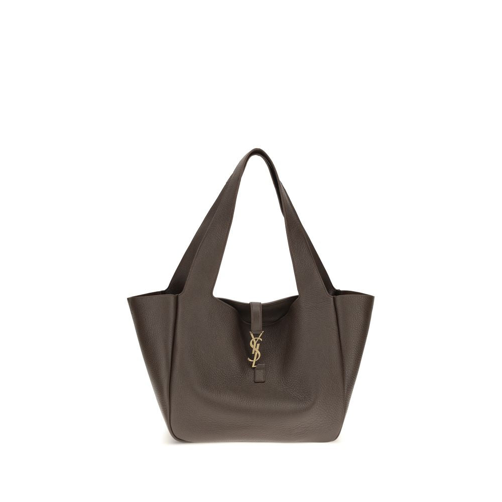 Saint Laurent Brown Calf Leather Shoulder Bag