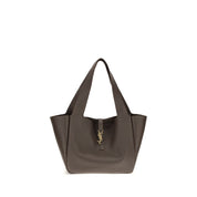 Saint Laurent Brown Calf Leather Shoulder Bag