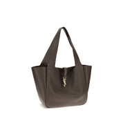 Saint Laurent Brown Calf Leather Shoulder Bag