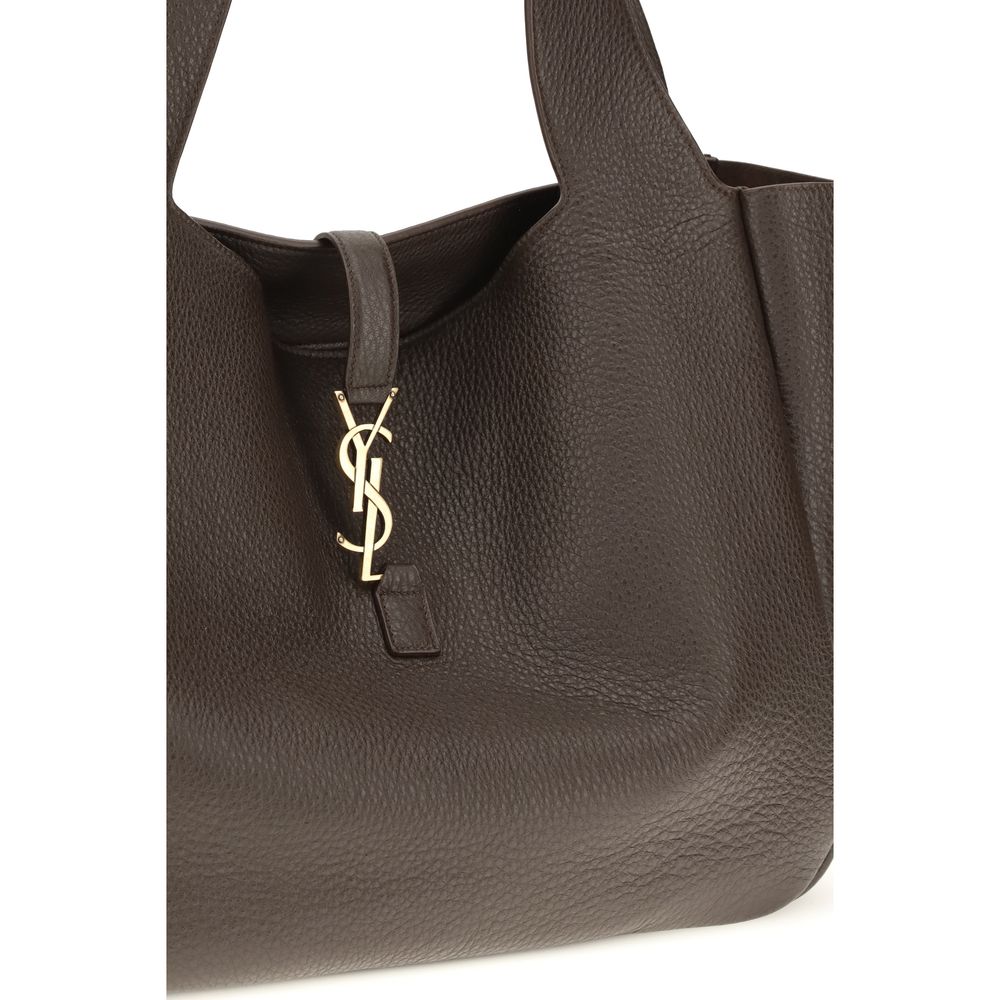 Saint Laurent Brown Calf Leather Shoulder Bag
