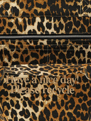 Ganni Brown Recycled Cotton Tote Bag