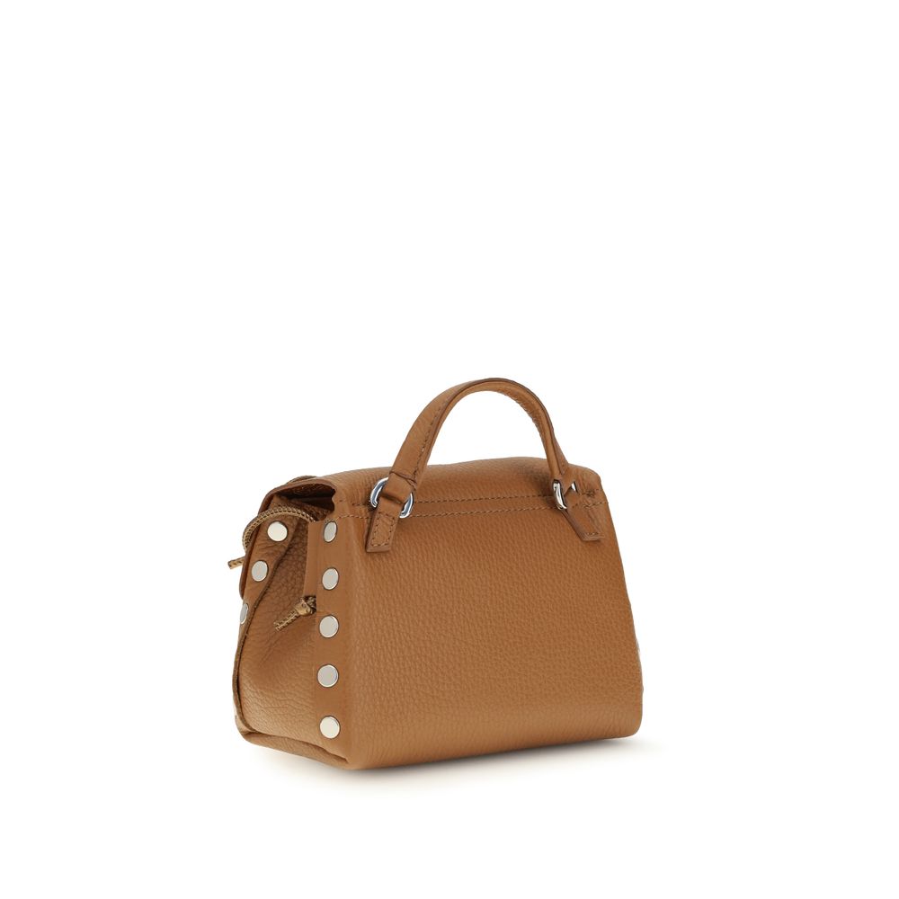 Zanellato Beige Calf Leather Postina Shoulder Bag
