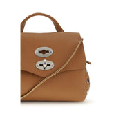 Zanellato Beige Calf Leather Postina Shoulder Bag